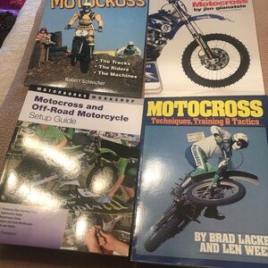 Motocross Workshop of Birth, Techniques, & Tactics - Lot of 4 Paperbacks - New